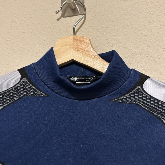 ZARA LIMITLESS CONTOUR MOTO CROP TOP XS-S - Picture 6 of 8